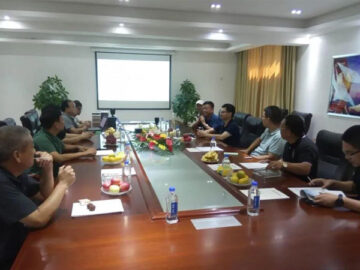 河南省設廳協(xié)會秘書長盧明安、總工黃禮樂等領導人蒞臨考察